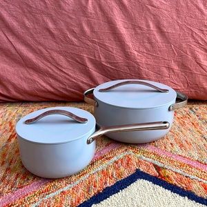 Caraway Cookware Dutch Oven & Saucepan - healthy nonstick ceramic interior